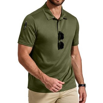 COOFANDY Mens Athletic Polo Shirts Tactical Work Shirts Short Sleeve Casual Golf Accessories