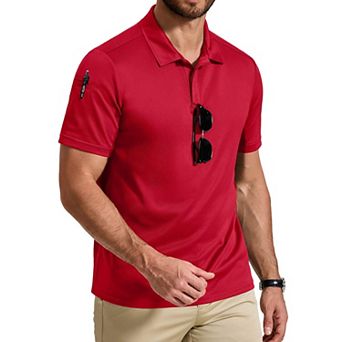 COOFANDY Mens Athletic Polo Shirts Tactical Work Shirts Short Sleeve Casual Golf Accessories