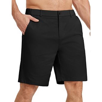 COOFANDY Men' Khaki Chino Shorts 9 Inch Inseam Casual Dress Short Classic-Fit Stretch Golf Shorts