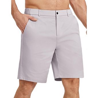 COOFANDY Men' Khaki Chino Shorts 9 Inch Inseam Casual Dress Short Classic-Fit Stretch Golf Shorts