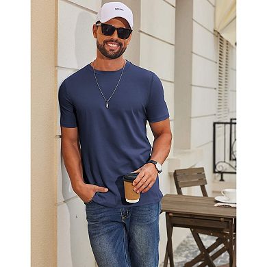 COOFANDY Men' T Shirt Short Sleeve Crew Neck Casual Summer Basic Tee