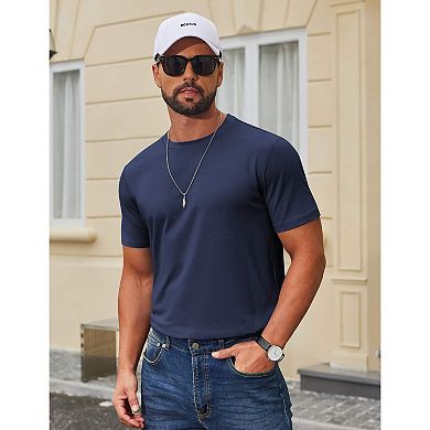 COOFANDY Men' T Shirt Short Sleeve Crew Neck Casual Summer Basic Tee