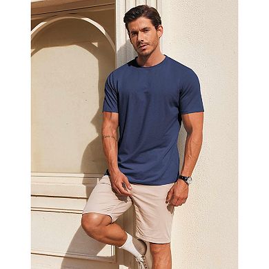 COOFANDY Men' T Shirt Short Sleeve Crew Neck Casual Summer Basic Tee