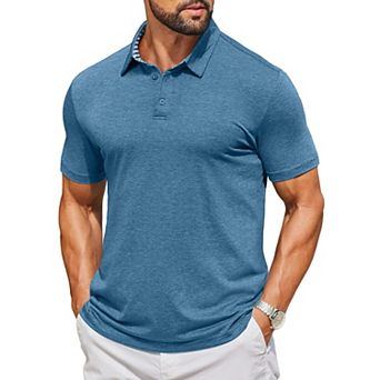 COOFANDY Men' Collared Shirts Short Sleeve Casual Polo T Shirt Summer Golf Shirts Classic Stylish