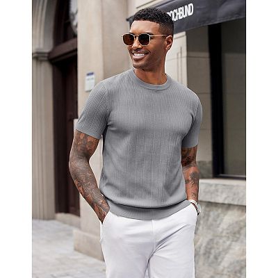 mens crew neck dress shirts asjyhkr Mens Dress Shirts Long Sleeve Button down Crew Neck Pullover  Lightweight Work Business Tops with Pocket