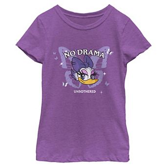 Girls 6-16 Disney's Daisy Duck No Drama Graphic Tee