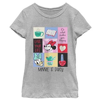 Girls 6-16 Disney's Minnie Mouse & Daisy Duck Love Your Life Graphic Tee