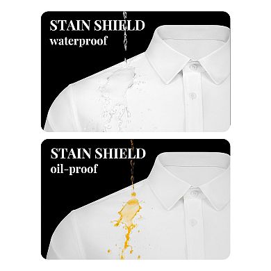 COOFANDY Long Sleeve Office Work Shirts for Men Button Up Lightweight Regular Fit Shirt Formal