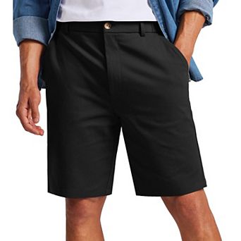 COOFANDY Men' Casual Shorts Classic-Fit 9" Chino Shorts Cotton Stretch Golf Short with 4 Pockets