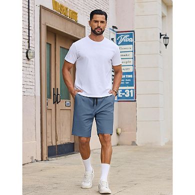 COOFANDY Men Elastic Waist Drawstring Shorts Stretchy Casual Golf Athletic Shorts Big and Tall