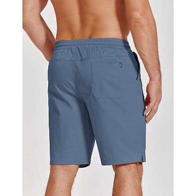 COOFANDY Men Elastic Waist Drawstring Shorts Stretchy Casual Golf Athletic Shorts Big and Tall