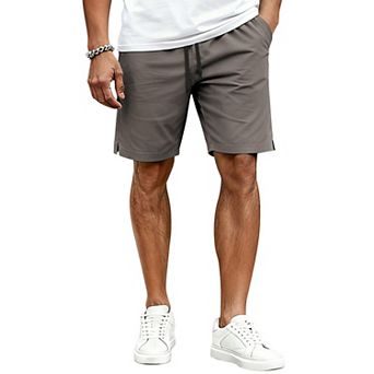 COOFANDY Men Elastic Waist Drawstring Shorts Stretchy Casual Golf Athletic Shorts Big and Tall