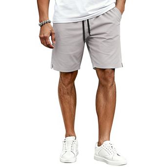 COOFANDY Men Elastic Waist Drawstring Shorts Stretchy Casual Golf Athletic Shorts Big and Tall