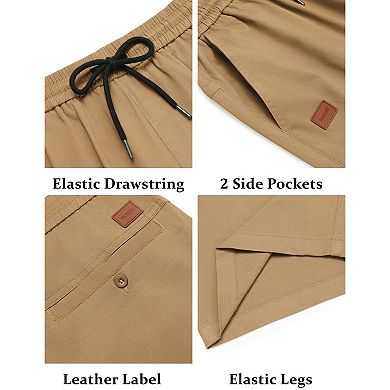 COOFANDY Men' Casual Shorts Stretch Lightweight Elastic Waist Drawstring Golf Hiking Walking Shorts
