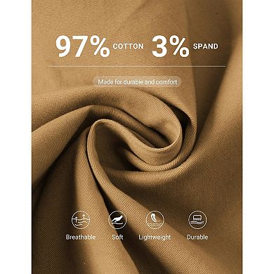 COOFANDY Men' Casual Shorts Stretch Lightweight Elastic Waist Drawstring Golf Hiking Walking Shorts