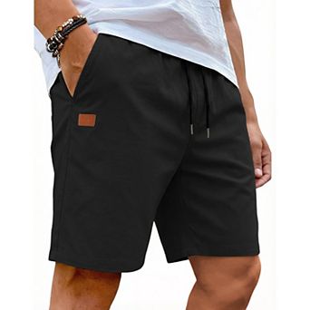 COOFANDY Men' Casual Shorts Stretch Lightweight Elastic Waist Drawstring Golf Hiking Walking Shorts