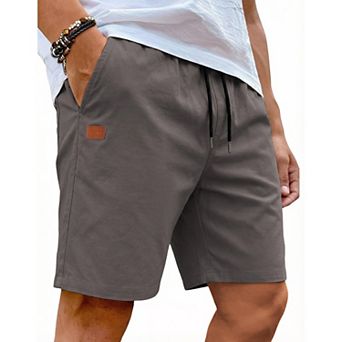 COOFANDY Men' Casual Shorts Stretch Lightweight Elastic Waist Drawstring Golf Hiking Walking Shorts