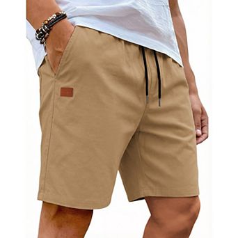COOFANDY Men' Casual Shorts Stretch Lightweight Elastic Waist Drawstring Golf Hiking Walking Shorts