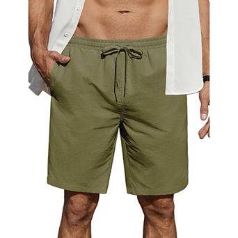COOFANDY Men' Casual Drawstring Shorts Lightweight Regular Fit Beach Shorts with Pockets