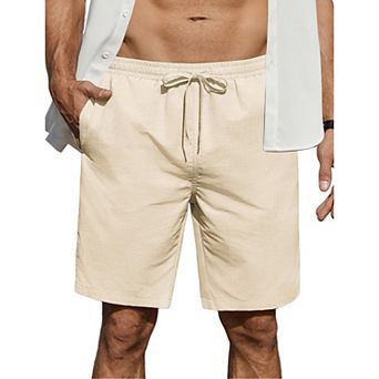 COOFANDY Men' Casual Drawstring Shorts Lightweight Regular Fit Beach Shorts with Pockets