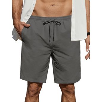 COOFANDY Men' Casual Drawstring Shorts Lightweight Regular Fit Beach Shorts with Pockets