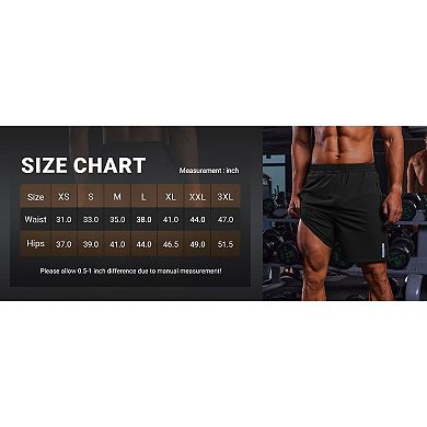 COOFANDY Men's 7" Running Shorts Quick Dry Lightweight Athletic Gym Shorts