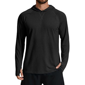 COOFANDY Men' UPF 50+ Fishing Shirts Long Sleeve UV Sun Protection Lightweight Rash Guard Hoodie