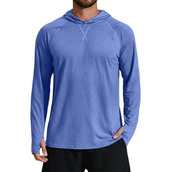 COOFANDY Men' UPF 50+ Fishing Shirts Long Sleeve UV Sun Protection Lightweight Rash Guard Hoodie