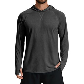 COOFANDY Men' UPF 50+ Fishing Shirts Long Sleeve UV Sun Protection Lightweight Rash Guard Hoodie