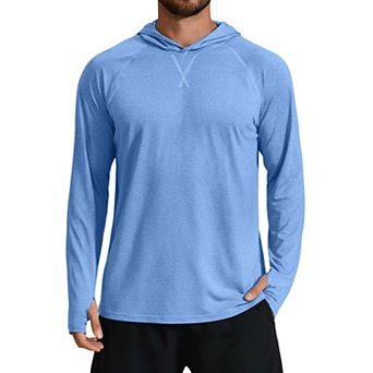 COOFANDY Men' UPF 50+ Fishing Shirts Long Sleeve UV Sun Protection Lightweight Rash Guard Hoodie