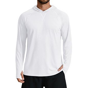 COOFANDY Men' UPF 50+ Fishing Shirts Long Sleeve UV Sun Protection Lightweight Rash Guard Hoodie
