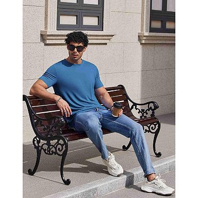 COOFANDY Casual Shirts for Men Short Sleeve Classic Tees Shirts Cooling T Shirts