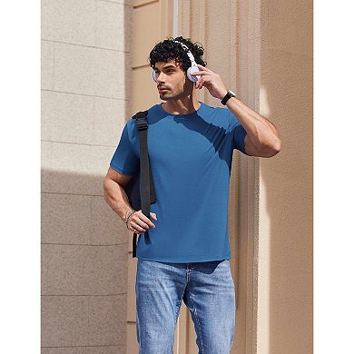 COOFANDY Casual Shirts for Men Short Sleeve Classic Tees Shirts Cooling T Shirts
