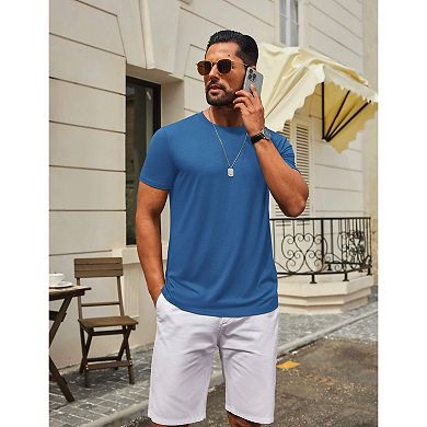 COOFANDY Casual Shirts for Men Short Sleeve Classic Tees Shirts Cooling T Shirts