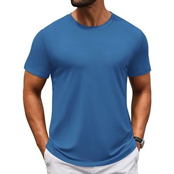 COOFANDY Casual Shirts for Men Short Sleeve Classic Tees Shirts Cooling T Shirts