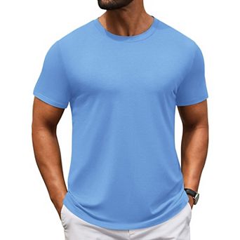 COOFANDY Casual Shirts for Men Short Sleeve Classic Tees Shirts Cooling T Shirts