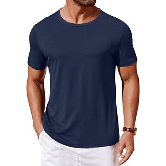 COOFANDY Casual Shirts for Men Short Sleeve Classic Tees Shirts Cooling T Shirts