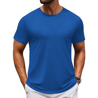 COOFANDY Casual Shirts for Men Short Sleeve Classic Tees Shirts Cooling T Shirts