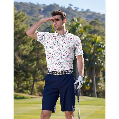 COOFANDY Men' Golf Polo Shirts Short Sleeve Quick Dry Performance Moisture Wicking Golf Shirts