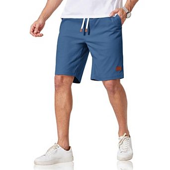 COOFANDY Mens Chino Shorts Cotton Drawstring Dress Shorts 9 Inch Inseam Relaxed Fit Stretch Casual