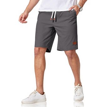COOFANDY Mens Chino Shorts Cotton Drawstring Dress Shorts 9 Inch Inseam Relaxed Fit Stretch Casual