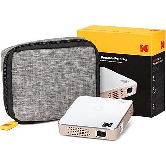 KODAK Ultra Mini Portable HD LED DLP Pico Projector 100" Display Rechargeable w Soft Case
