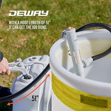 Deway Replacement Plastic Hose, Compatible with Multiple Fuel Transfer Pump Models