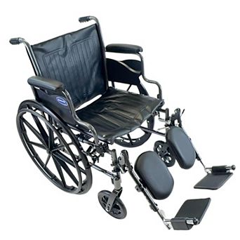 Invacare Essentials Tracer SX3 18 in Foldable Wheelchair for Adults with Elevating Legrests