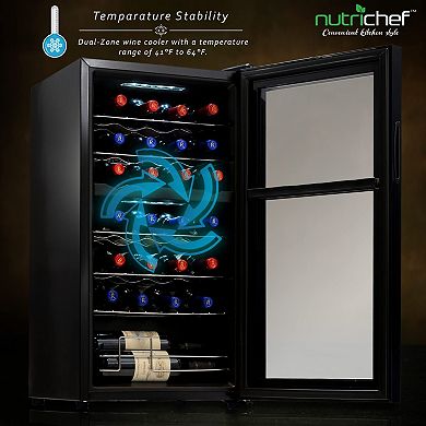 NutriChef PKCWCDS285 28 Bottle Fridge
