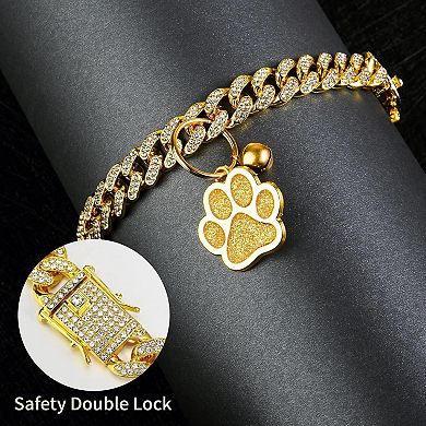 Metal Cat Necklace with Charm