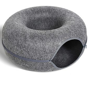 Cat Tunnel Bed with Toys