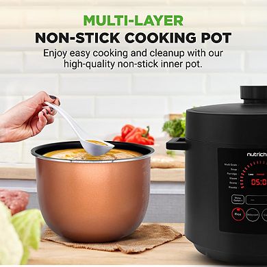 NutriChef Electric Pressure Cooker 6 Quart