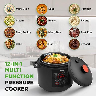 NutriChef Electric Pressure Cooker 6 Quart