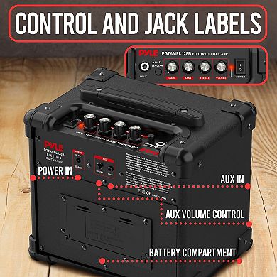 Pyle Portable Electric Guitar Amplifier
